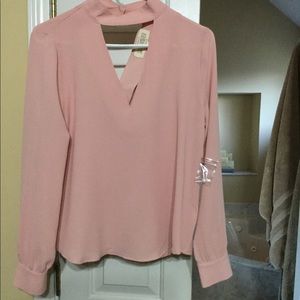 Pink peep blouse
